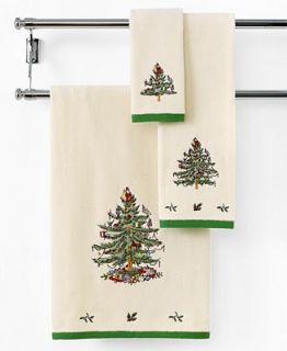 Spode Bath Towels, Holiday Tree 16 x 28 Hand Towel   Bath Towels   Bed & Bath