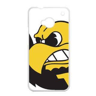 NCAA Iowa Hawkeyes Logo Unique Durable Hard Plastic Case Cover for HTC ONE M7 Custom Design UniqueDIY Cell Phones & Accessories