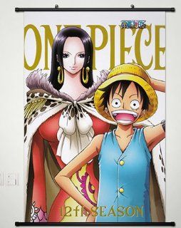 Home Decor One Piece Boa Hancock & Monkey D. Luffy Cosplay Wall Scroll Poster 23.6 X 35.4 Inches 167  Prints  