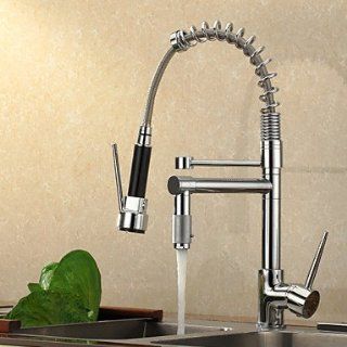 Contemporary High Pressure Chrome Kitchen Faucet   Touch On Kitchen Sink Faucets  