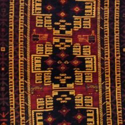 Afghan Tribal Balouchi Rust/ Navy Wool Rug (4' x 5'6) 3x5   4x6 Rugs