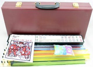 Brand New Complete American Mahjong Set in Red Case, 166 Tiles(Mah Jong mah Jongg Mahjongg) Toys & Games