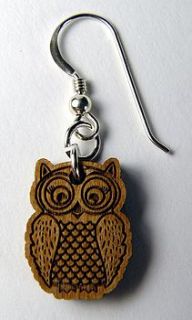 personalised solid silver owl jewellery set by laser made designs