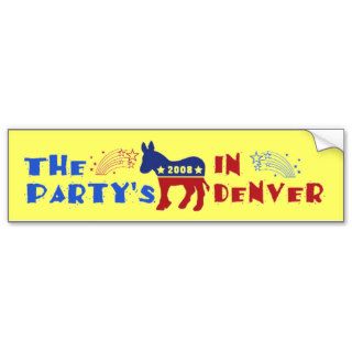Democratic National Convention 2008 Denver Colorad Bumper Stickers