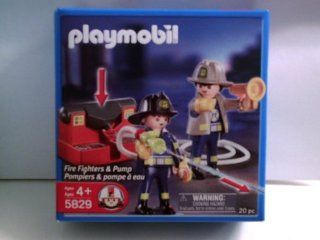 Playmobil 5829 Fire Fighters & Pump 20 Pc Set Toys & Games