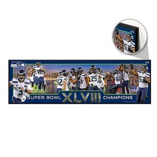 Super Bowl XLVIII Champions 9" x 30" Bevel Edge Sign   Seahawks