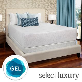 Select Luxury Swirl Gel Memory Foam 14 inch Queen size Medium Firm Mattress Select Luxury Mattresses