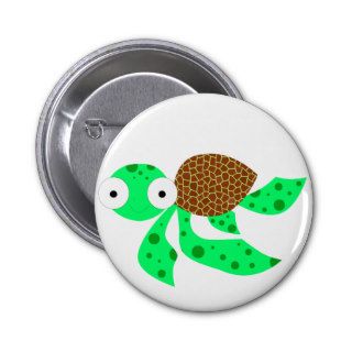 Silly little sea turtle pins