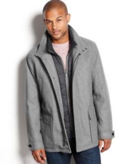 Michael Michael Kors Jacket, Burleigh Bib Insert Wool Blend Car Coat   Coats & Jackets   Men