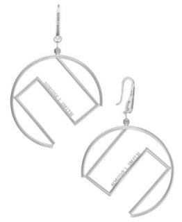 SIS by Simone I Smith Platinum Over Sterling Silver Earrings, Extra Large High Polished Hoop Earrings   Earrings   Jewelry & Watches