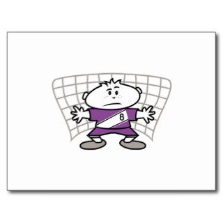 Cartoon Soccer Goalie Tshirts and Gifts Postcards