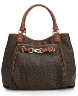 Calvin Klein Hudson CK Monogram Satchel   Handbags & Accessories