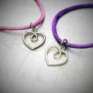 handmade sterling silver heart necklace by edition design shop