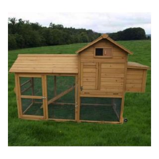 Deluxe Portable Backyard Chicken Coop with Nesting box
