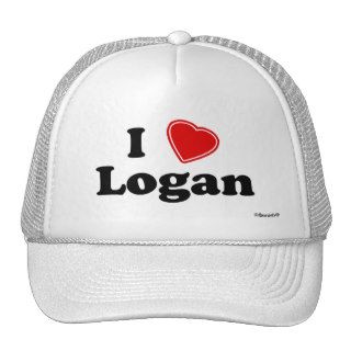 I Love Logan Trucker Hats
