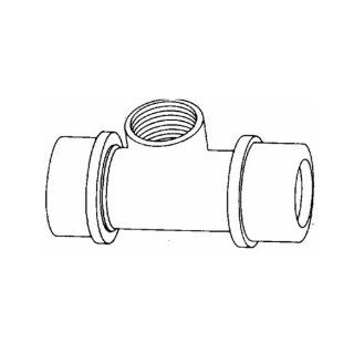B and K Industries 162 105 1 Inch PVC Compression Tees   Pipe Fittings  