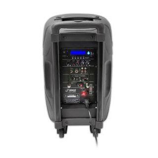 PYLE PRO PPHP159WMU 15 Inch 1600 Watt Bluetooth PA Loudspeaker with 2 Wireless Mics, FM Radio, LCD Readout, USB and SD Card Readers Musical Instruments
