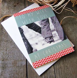 'to my wife' christmas card by precious little plum