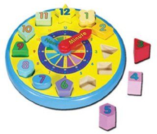 Wooden Shape Sorting Clock Toys & Games