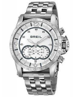 Breil Watch, Mens Chronograph Aviator Stainless Steel Bracelet 45mm TW1142   Watches   Jewelry & Watches