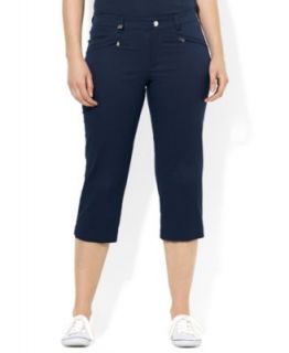 Lauren Jeans Co. Plus Size Belted Capri Pants   Pants   Plus Sizes