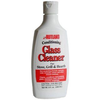 Rutland Hearth and Grill Conditioning Glass Cleaner, 8 Fluid Ounce   Wood Stove Glass Cleaner