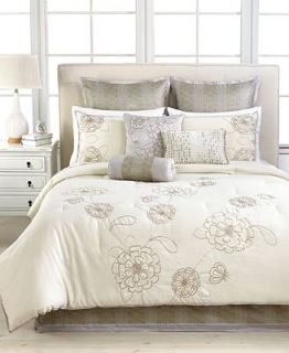 Martha Stewart Collection Calendula 9 Piece Full Comforter Set   Bed in a Bag   Bed & Bath