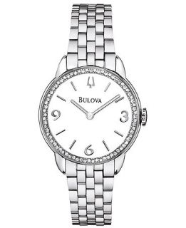Bulova Womens Diamond (2/5 ct. t.w.) Stainless Steel Bracelet Watch 29mm 96R181   Watches   Jewelry & Watches