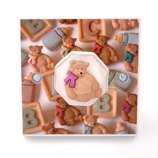 teddy bear nursery light switches by candy queen designs