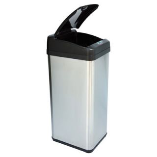 iTouchless 13 Gal. Square Extra Wide Opening Touchless Trash Can
