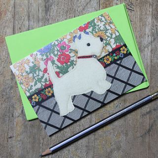 west highland terrier postcards by snapdragon