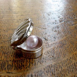 silver pearl of wisdom keepsake charm by tales from the earth