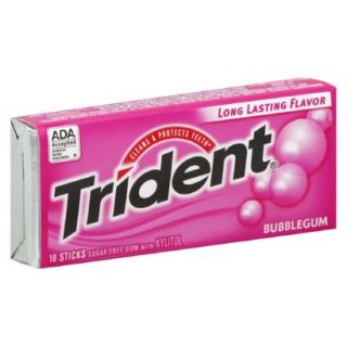Trident Bubble Gum Sugar Free 18 pc