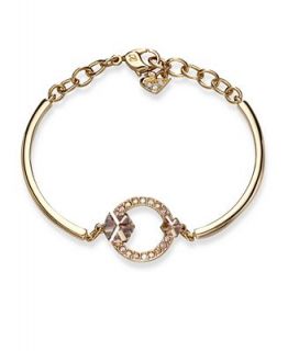 Swarovski Bracelet, Gold Tone Geometric Bangle Bracelet   Fashion Jewelry   Jewelry & Watches