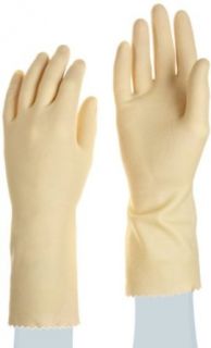 Ansell Canners & Handlers 88 394 Latex Glove, Chemical Resistant, 12" Pinked Cuff, 12" Length, 0.787" Thick, Small (Pack of 12 Pairs) Chemical Resistant Safety Gloves