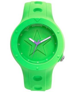 Converse Watch, Unisex Rookie Neon Green Silicone Strap 43mm VR001 355   Watches   Jewelry & Watches