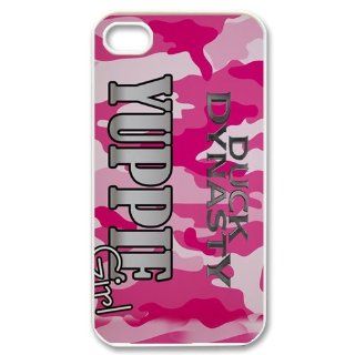 Hot TV Show Series Duck Dynasty   "Yuppie Girl" iPhone 4 4S Slim Protective Case Cover black&white Cell Phones & Accessories