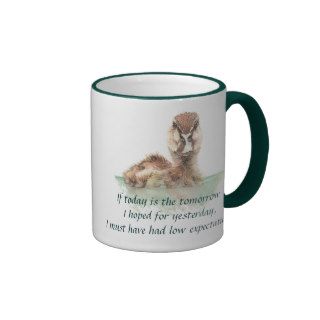 Funny Quote about Life Sucks Cute Angry Duck, Bird Mugs