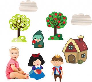 snow white wall stickers by parkins interiors
