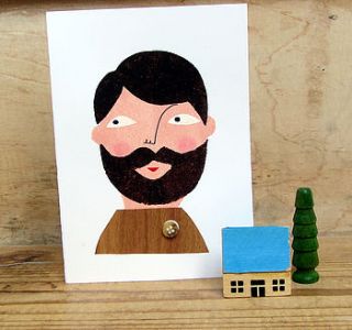 outdoorsy dad card by hand made by samantha stas