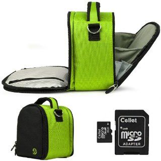 Travel Wireless Hard Nylon Camera Carrying Cover Case With Adjustable + Includes a 8GB Micro SD Card with SD Adaptor Cell Phones & Accessories