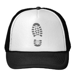 Shoe print mesh hat
