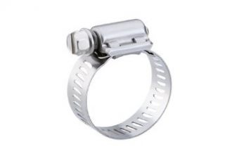 Breeze Power Seal Stainless Steel Hose Clamp, Worm Drive, SAE Size 152, 7 1/8" to 10" Diameter Range, 9/16" Band Width (Pack of 10) Worm Gear Hose Clamps