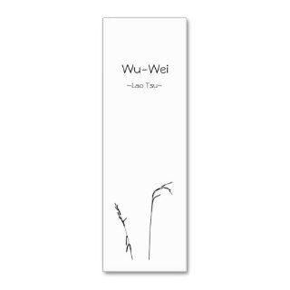 Wu Wei Bookmark/ Business Card Templates