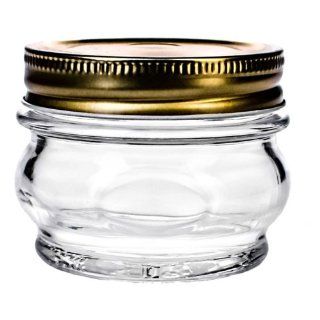 Global Amici Z7AB151S6R Orto Canning Jars with Lids, 7.5 Ounce, Set of 6 Kitchen & Dining