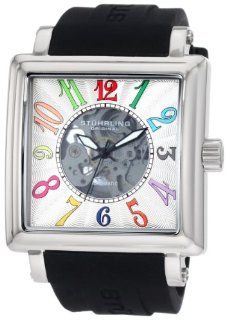Stuhrling Original Men's 149G.33162 Leisure Manchester Ozzie Sport Automatic Skeleton Silver Dial Watch Set Watches