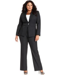 Tahari by ASL Plus Size Suit, Pinstripe Blazer & Pants   Suits & Separates   Plus Sizes