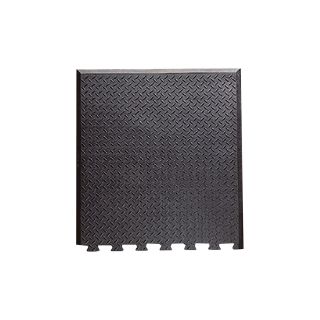 NoTrax Diamond Top Interlock Floor Mat — 36in. x 31in. End, Black, Model# 545E3631BL  Floor Coverings