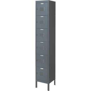 Sandusky Lee Steel Locker — Unassembled Multi-Tier, 78in. High, Gray, Model# CL5141GY  Lockers