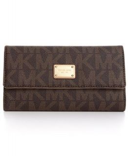 MICHAEL Michael Kors MK Logo Checkbook Wallet   Handbags & Accessories